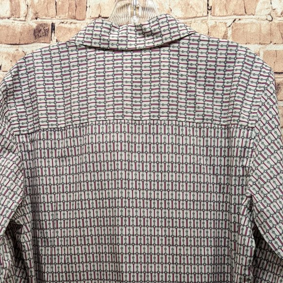 Foxcroft Wrinkle Free Shaped Fit Button Down Blouse Size 12 - Picture 9 of 12